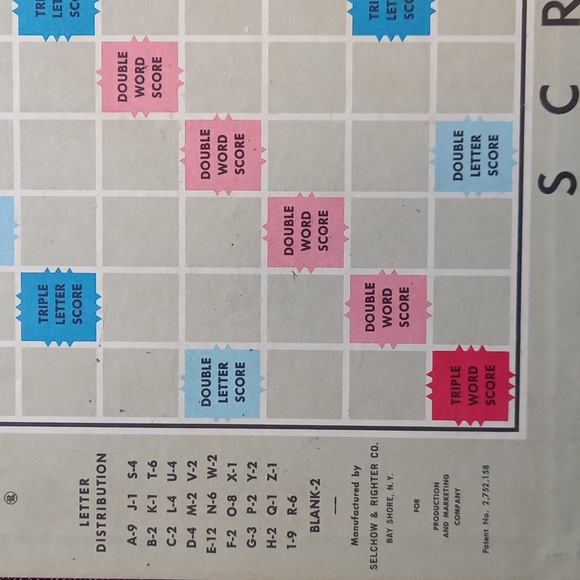 Vintage Scrabble Board game English Edition - Picture 4 of 12
